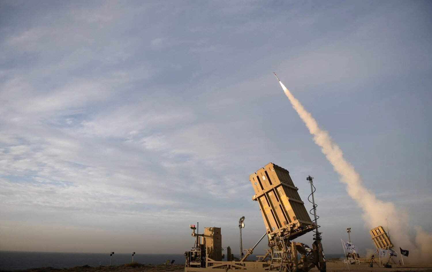 Tesztelés alatt a Vaskupola légvédelmi rendszer továbbfejlesztett verziója 2021. február 1. Fotó: Védelmi Minisztérium