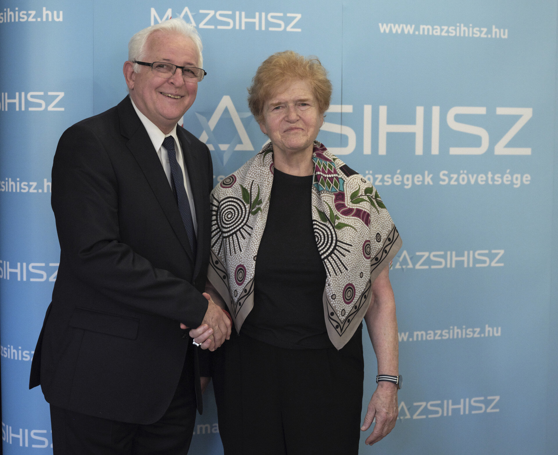 Grósz Andor és Deborah Lipstadt