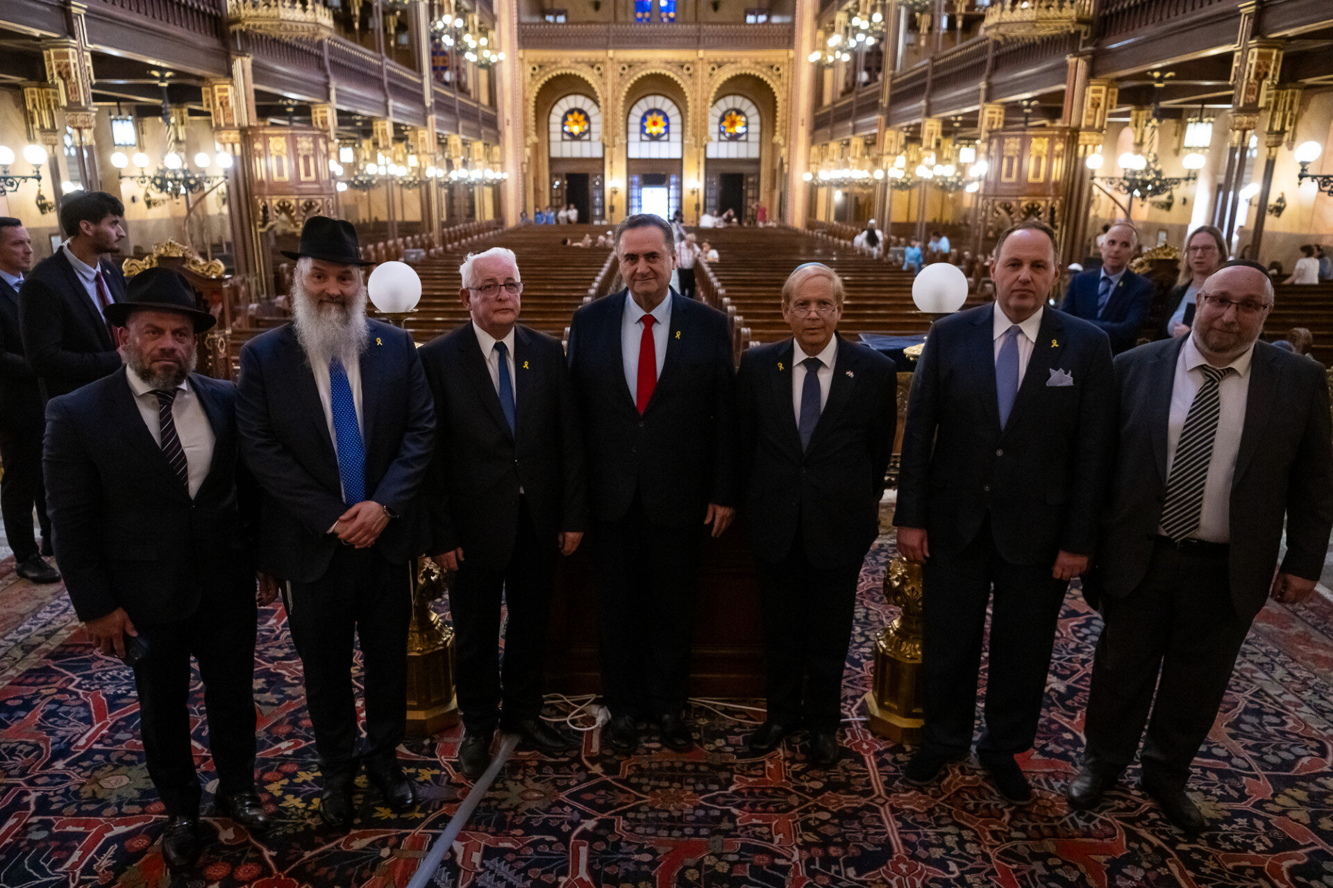 Megyeri Jonatán, Keszler Gábor, dr. Grósz Andor, Jiszráel Kac,  Jákov Hadas-Handelsman, Mester Tamás és dr. Frölich Róbert