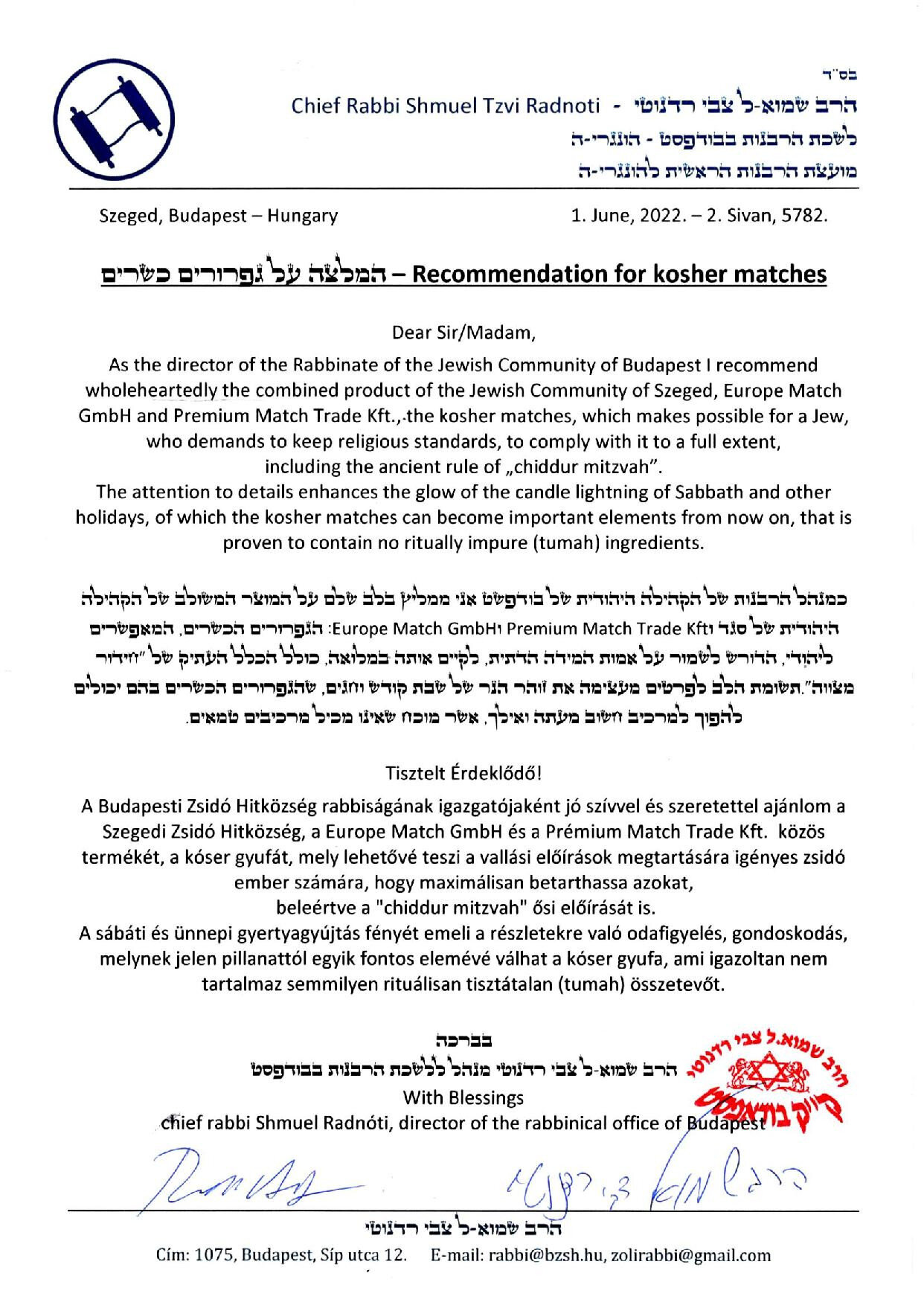 Kóser gyufa - certificate.jpg