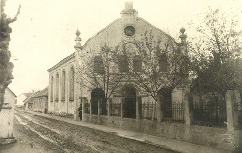 Siófoki zsinagóga képeslap, 1945 előtt