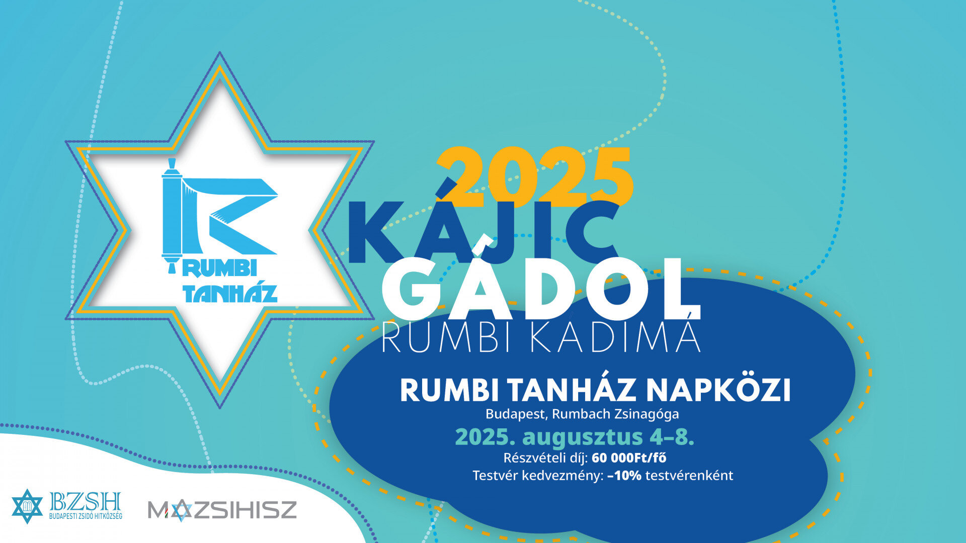 RUMBI TANHÁZ NAPKÖZI – Nyári élmények a Rumbach zsinagógában! - Mazsihisz