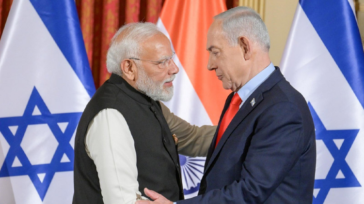 Narendra Modi és Benjamin Netanjahu találkozása © GPO / Ma’ayan Toaff