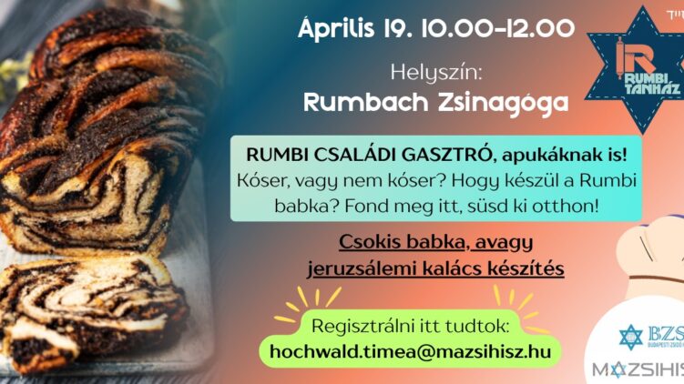 Rumbi Tanház Gasztró – közös babkasütés a Rumbachban
