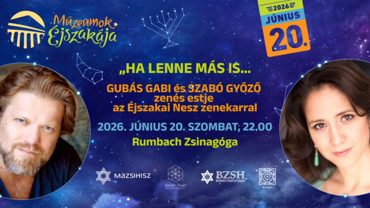 Gubás Gabi és Szabó Győző zenés estje az Éjszakai Nesz zenekarral a Múzeumok Éjszakáján