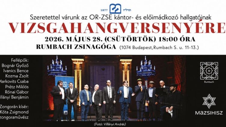A zsidó liturgikus zene estje – OR-ZSE kántor-és előimádkozók vizsgakoncertje