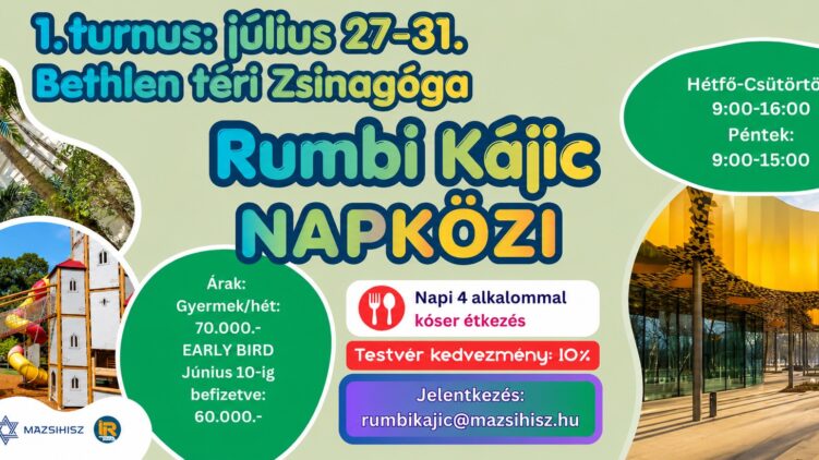 Játék, közösség és jócselekedetek – a Rumbi Kájic Napközi augusztusi turnusát ajánljuk