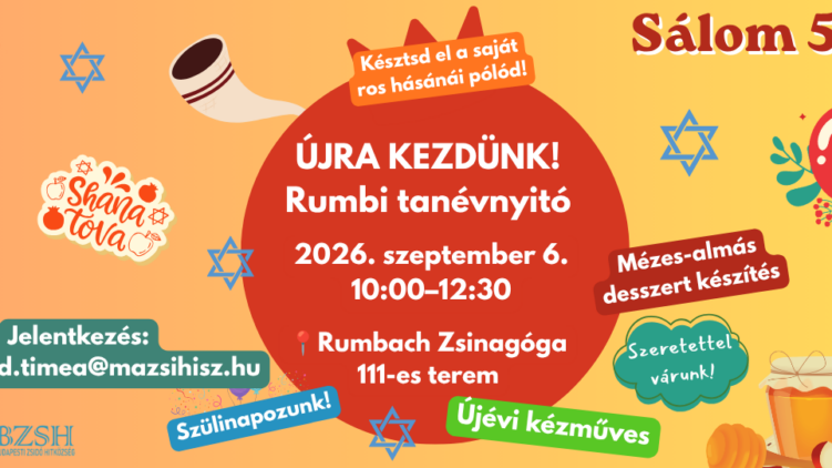 Édes évkezdés a Rumbi Tanházban – együtt készülünk ros hásánára