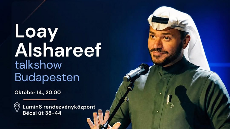 Loay Alshareef talkshow Budapesten