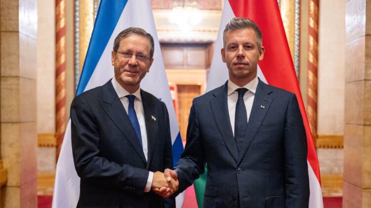 Magyar Péter miniszterelnök is fogadta Jichák Hercog izraeli elnököt