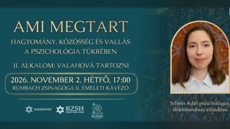 Valahová tartozni – Schein Adél előadása a Rumbach zsinagógában